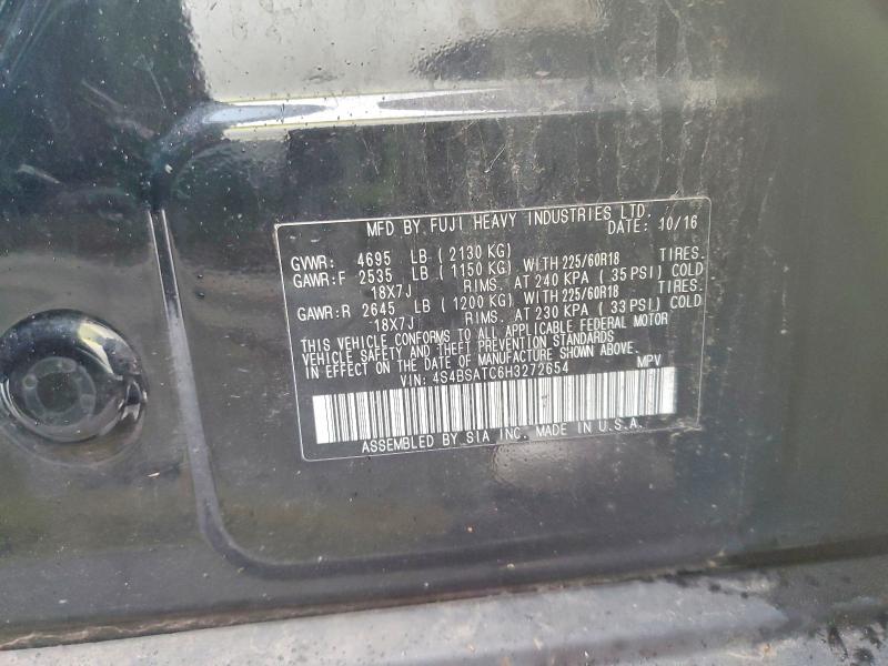 Aukcja sprzedaży 2017 Subaru Outback, vin: 4S4BSATC6H3272654, numer aukcji: 48697496
