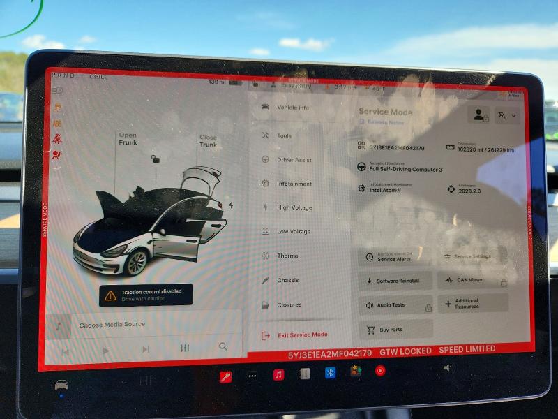 48254936 :رقم المزاد ، 5YJ3E1EA2MF042179 vin ، 2021 Tesla Model 3 مزاد بيع