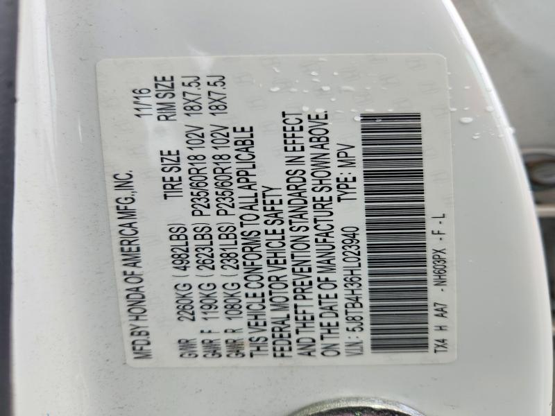 Aukcja sprzedaży 2017 Acura Rdx, vin: 5J8TB4H36HL023940, numer aukcji: 48078876