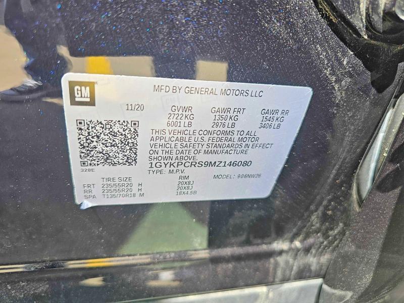 Aukcja sprzedaży 2021 Cadillac Xt6, vin: 1GYKPCRS9MZ146080, numer aukcji: 48917816
