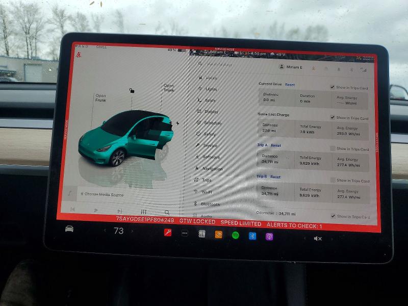 Продаж на аукціоні авто 2023 Tesla Model Y, vin: 7SAYGDEE1PF804249, номер лоту: 49501426