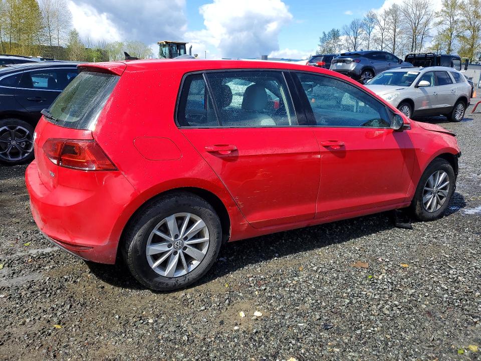 Продаж на аукціоні авто 2016 Volkswagen Golf, vin: 3VW217AU1GM025994, номер лоту: 49974026