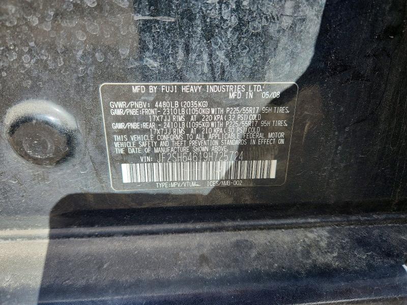 Aukcja sprzedaży 2009 Subaru Forester, vin: JF2SH64619H725724, numer aukcji: 50997656
