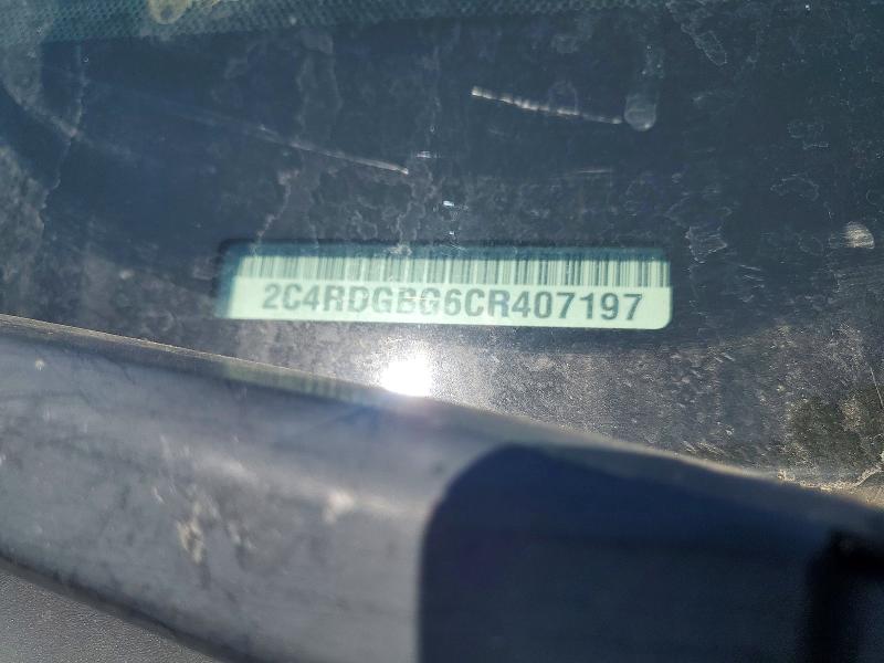 2012 Dodge Grand Caravan მანქანა იყიდება აუქციონზე, vin: 2C4RDGBG6CR407197, აუქციონის ნომერი: 50412786