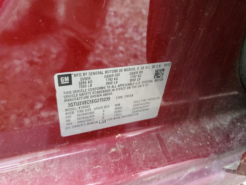 Продаж на аукціоні авто 2014 Gmc Sierra, vin: 3GTU2VEC6EG275239, номер лоту: 48565626