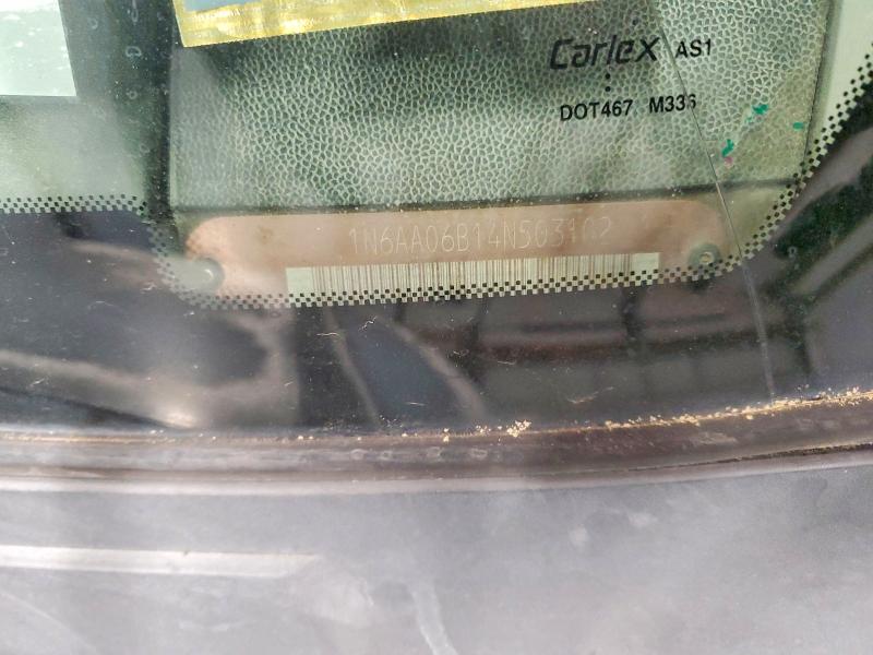 2004 Nissan Titan მანქანა იყიდება აუქციონზე, vin: 1N6AA06B14N503102, აუქციონის ნომერი: 50852226