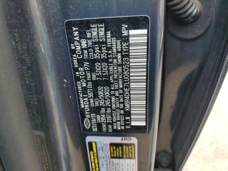 Aukcja sprzedaży 2020 Hyundai Palisade, vin: KM8R4DHE7LU080523, numer aukcji: 50619336