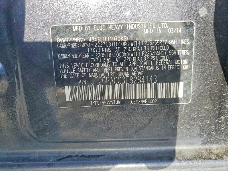 Aukcja sprzedaży 2014 Subaru Xv Crosstrek, vin: JF2GPACC3E8284143, numer aukcji: 49784256