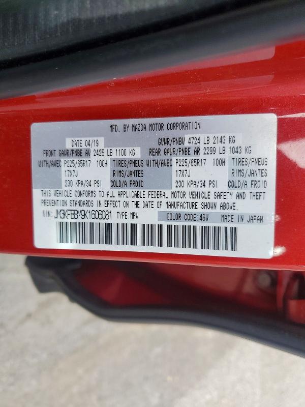 51194266 :رقم المزاد ، JM3KFBBM9K1606081 vin ، 2019 Mazda Cx-5 مزاد بيع