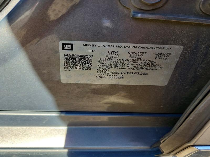 Aukcja sprzedaży 2018 Cadillac Xts, vin: 2G61N5S35J9163165, numer aukcji: 48978856