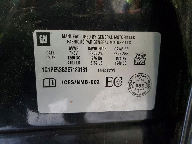 Продаж на аукціоні авто 2014 Chevrolet Cruze, vin: 1G1PE5SB3E7189181, номер лоту: 49792836