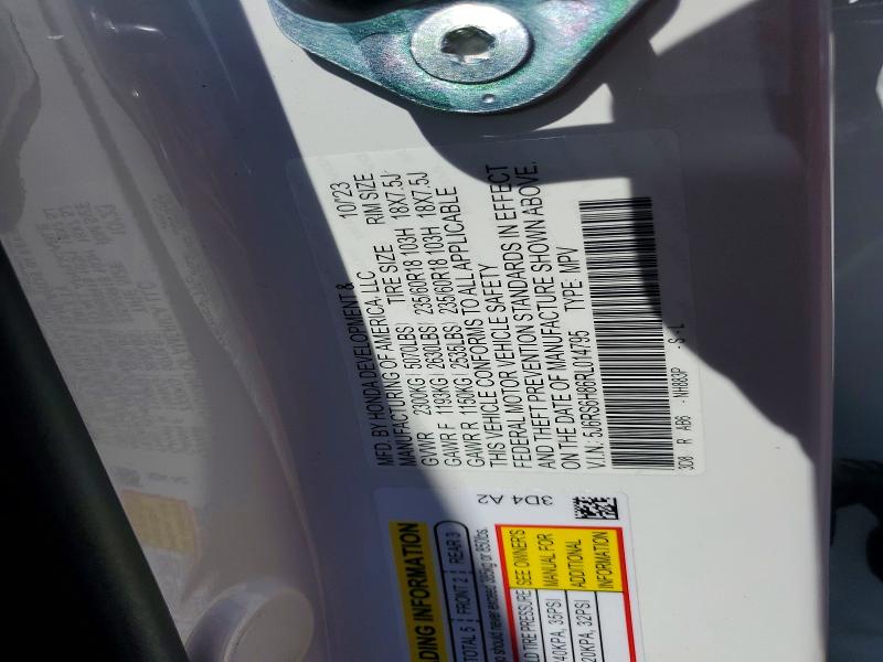 49989746 :رقم المزاد ، 5J6RS6H86RL014795 vin ، 2024 Honda Cr-v مزاد بيع