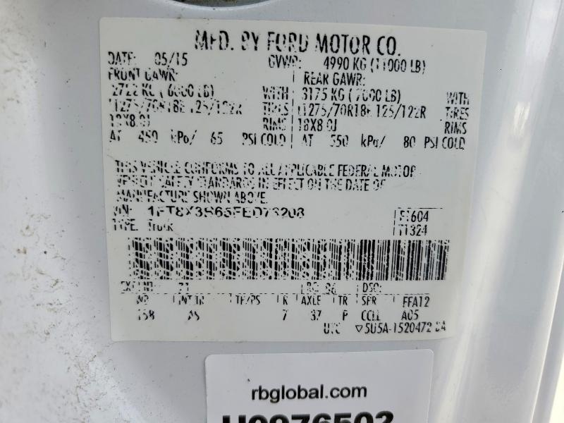 Продаж на аукціоні авто 2015 Ford F350, vin: 1FT8X3B65FED73208, номер лоту: 48449796