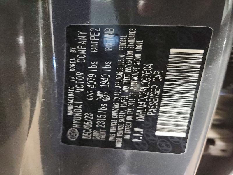 Aukcja sprzedaży 2024 Hyundai Elantra, vin: KMHLM4DJ2RU097604, numer aukcji: 50580036