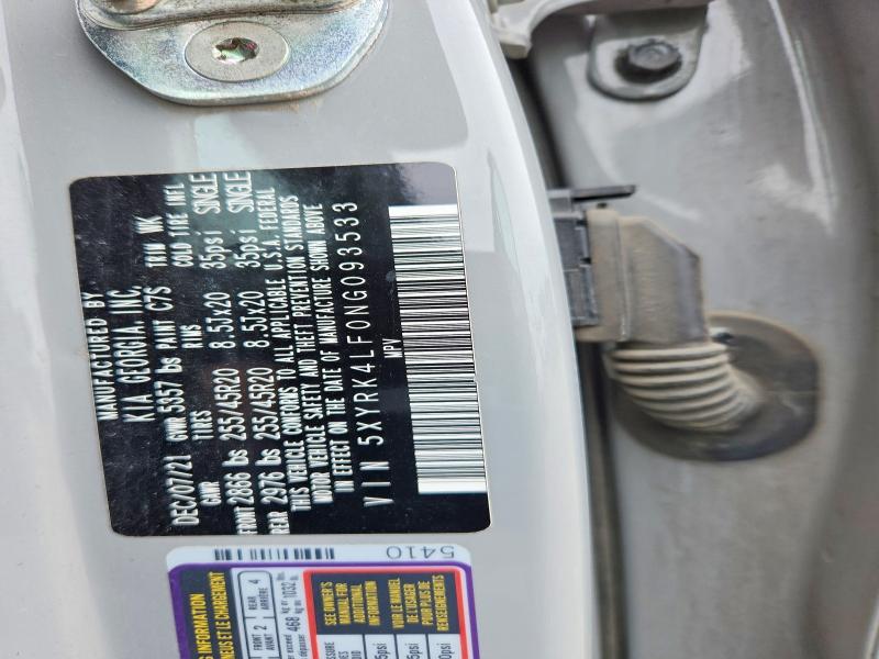 51111886 :رقم المزاد ، 5XYRK4LF0NG093533 vin ، 2022 Kia Sorento مزاد بيع