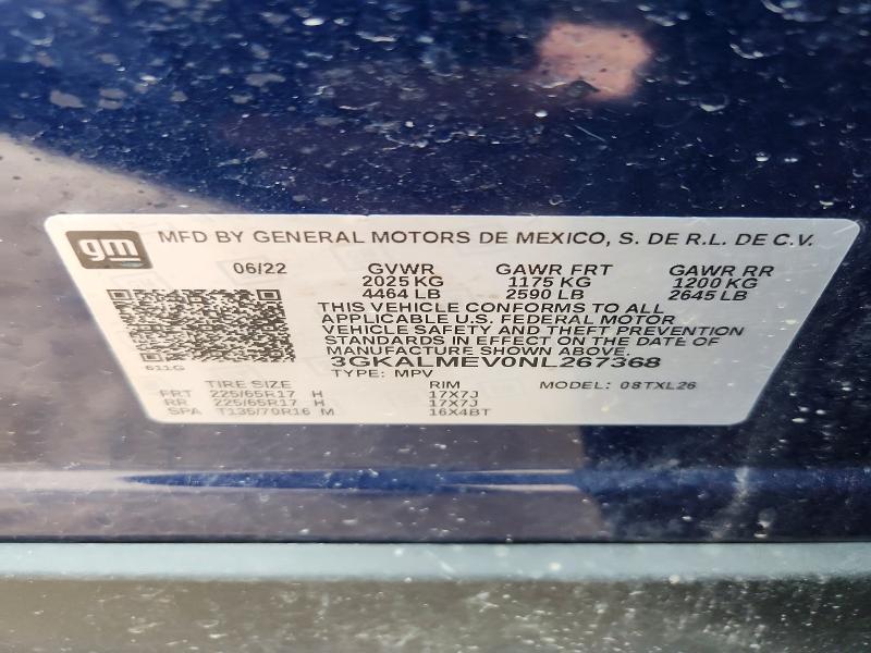 2022 Gmc Terrain მანქანა იყიდება აუქციონზე, vin: 3GKALMEV0NL267368, აუქციონის ნომერი: 51584936