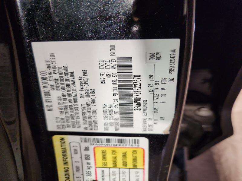Продаж на аукціоні авто 2015 Ford Fusion, vin: 3FA6P0H78FR227670, номер лоту: 50122036