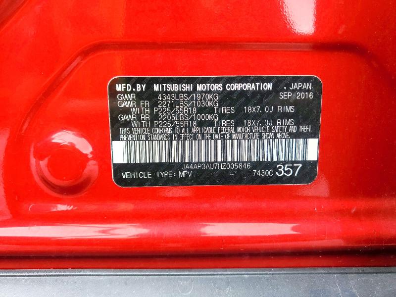 Aukcja sprzedaży 2017 Mitsubishi Outlander Sport, vin: JA4AP3AU7HZ005846, numer aukcji: 49062266