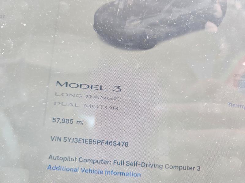 Aukcja sprzedaży 2023 Tesla Model 3, vin: 5YJ3E1EB5PF465478, numer aukcji: 50968116
