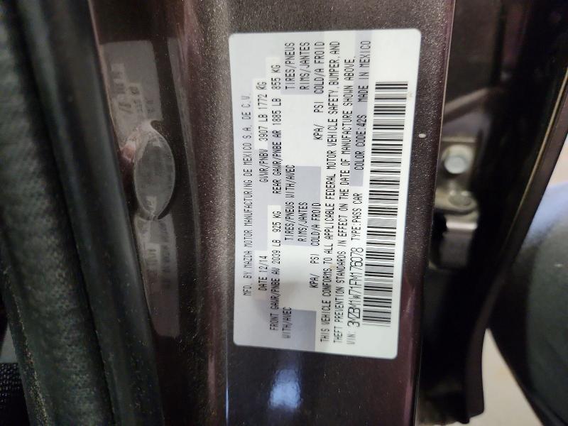 48357576 :رقم المزاد ، 3MZBM1W71FM176078 vin ، 2015 Mazda 3 مزاد بيع