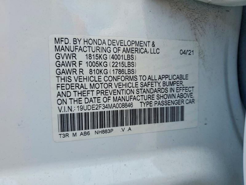 Продаж на аукціоні авто 2021 Acura Ilx, vin: 19UDE2F34MA008846, номер лоту: 51074406