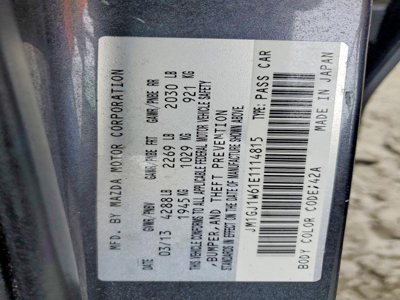 48345566 :رقم المزاد ، JM1GJ1W61E1114815 vin ، 2014 Mazda 6 مزاد بيع