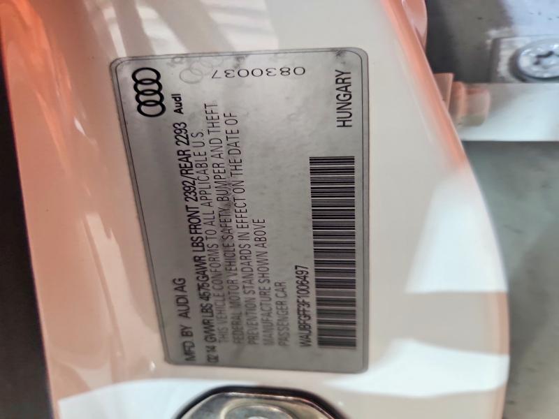49984266 :رقم المزاد ، WAUBFGFF3F1006497 vin ، 2015 Audi A3 مزاد بيع