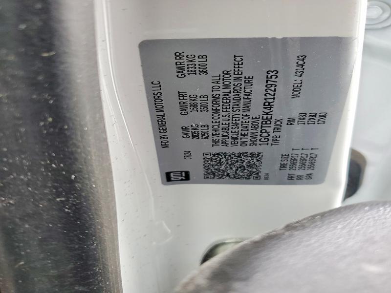 Aukcja sprzedaży 2024 Chevrolet Colorado, vin: 1GCPTBEK4R1229753, numer aukcji: 49124736