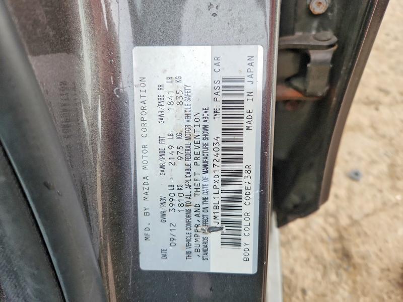 Продажа на аукционе авто 2013 Mazda 3, vin: JM1BL1LPXD1724034, номер лота: 47978866