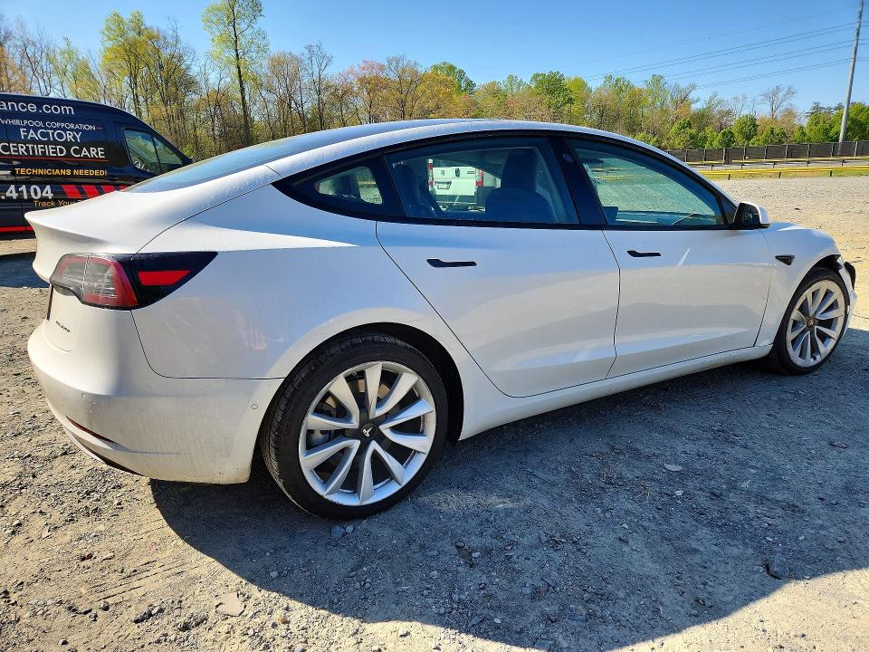 2022 Tesla Model 3 მანქანა იყიდება აუქციონზე, vin: 5YJ3E1EB3NF291343, აუქციონის ნომერი: 49497356