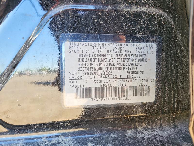 Aukcja sprzedaży 2017 Nissan Sentra, vin: 3N1AB7AP0HY306302, numer aukcji: 50849696