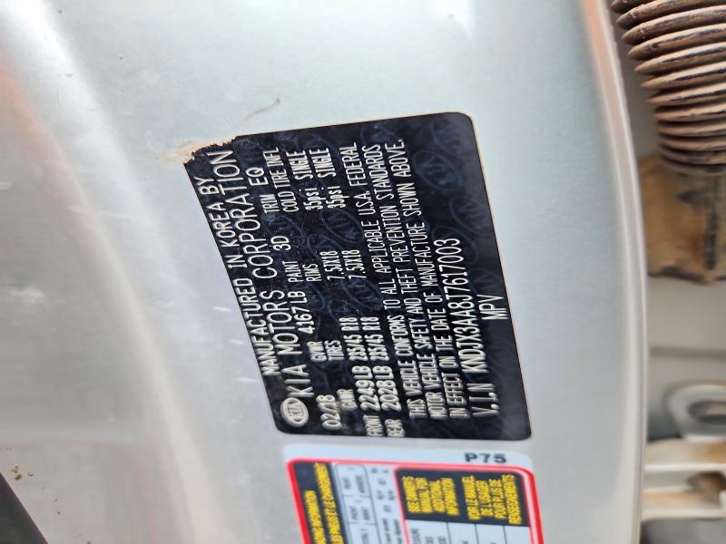 2018 Kia Soul მანქანა იყიდება აუქციონზე, vin: KNDJX3AA8J7617003, აუქციონის ნომერი: 49835196