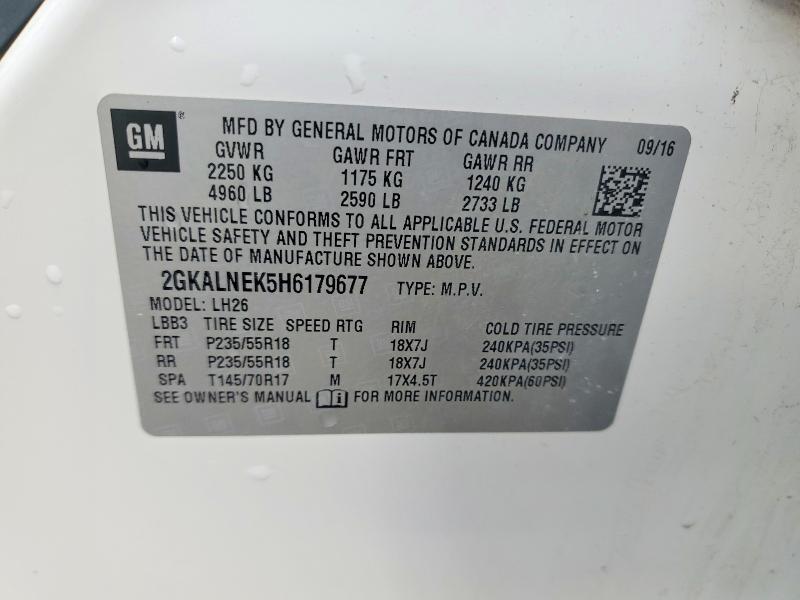 Продажа на аукционе авто 2017 Gmc Terrain, vin: 2GKALNEK5H6179677, номер лота: 47542726