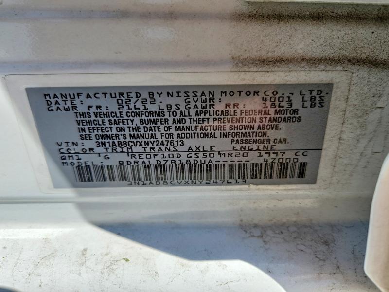 Продажа на аукционе авто 2022 Nissan Sentra, vin: 3N1AB8CVXNY247613, номер лота: 51066296