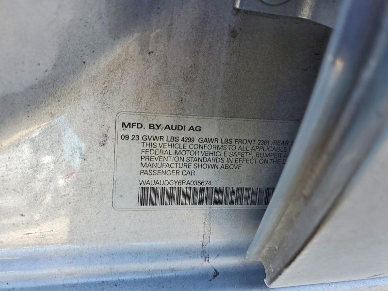 Aukcja sprzedaży 2024 Audi A3, vin: WAUAUDGY6RA035674, numer aukcji: 50326506