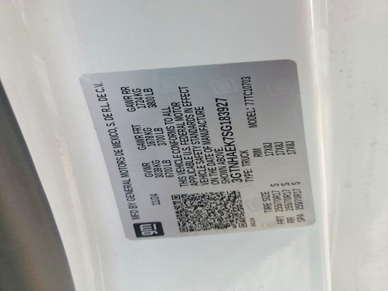 Aukcja sprzedaży 2025 Gmc Sierra, vin: 3GTNHAEK7SG183927, numer aukcji: 51175536