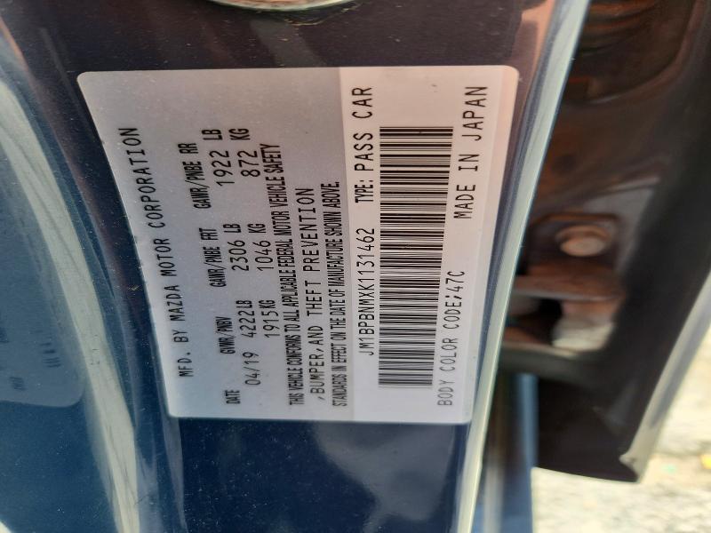 Продаж на аукціоні авто 2019 Mazda 3, vin: JM1BPBNMXK1131462, номер лоту: 51832336