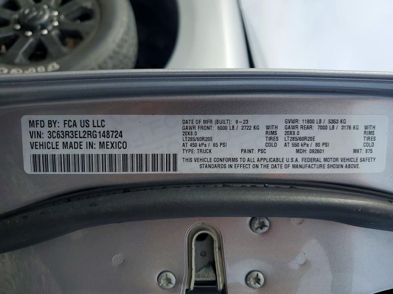 47968086 :رقم المزاد ، 3C63R3EL2RG148724 vin ، 2024 Ram 3500 مزاد بيع