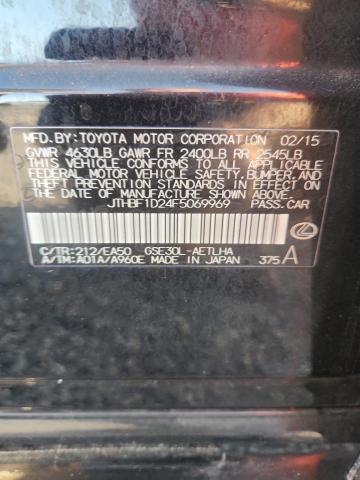 49854676 :رقم المزاد ، JTHBF1D24F5069969 vin ، 2015 Lexus Is مزاد بيع
