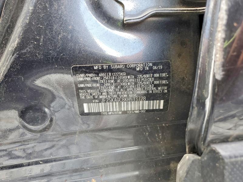 Aukcja sprzedaży 2019 Subaru Forester, vin: JF2SKAGC8KH533728, numer aukcji: 50775896