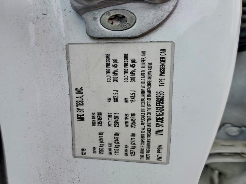 Продаж на аукціоні авто 2020 Tesla Model 3, vin: 5YJ3E1EA6LF598395, номер лоту: 51173996