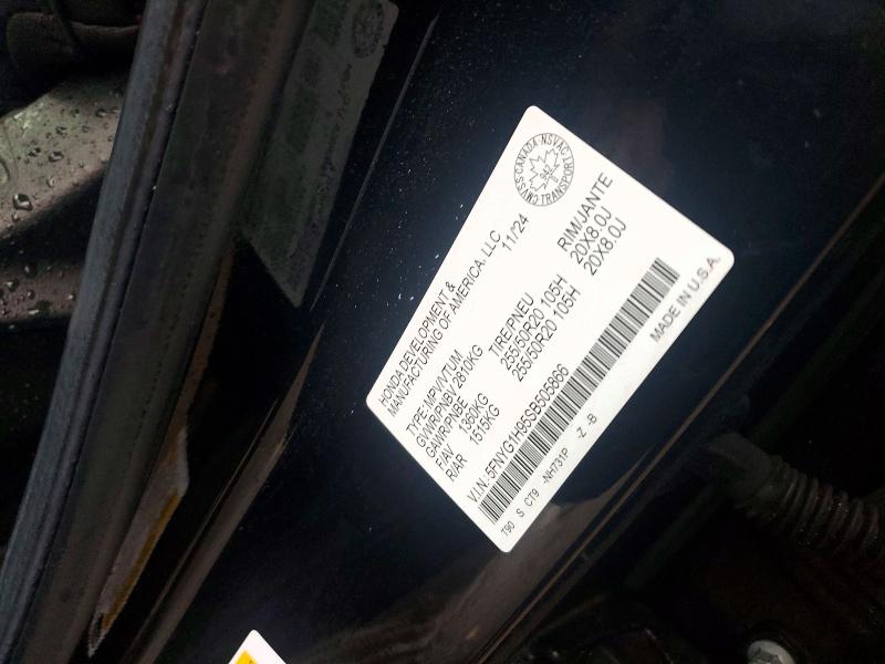 Aukcja sprzedaży 2025 Honda Pilot, vin: 5FNYG1H95SB505866, numer aukcji: 49401566
