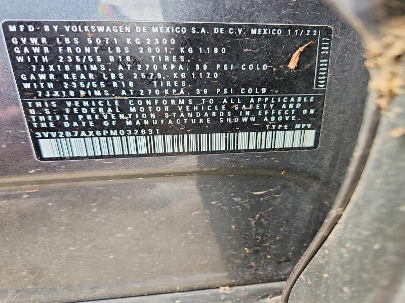 50718206 :رقم المزاد ، 3VV2B7AX6PM032631 vin ، 2023 Volkswagen Tiguan مزاد بيع