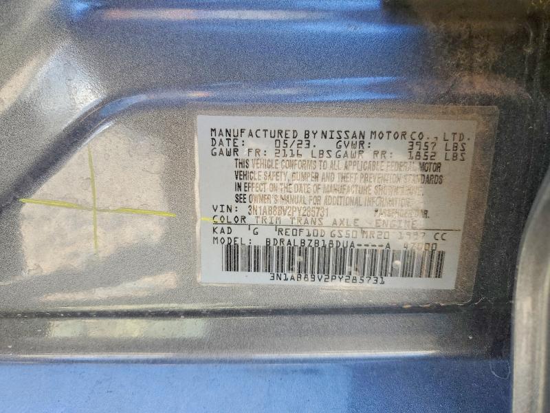 Aukcja sprzedaży 2023 Nissan Sentra, vin: 3N1AB8BV2PY285731, numer aukcji: 49432856