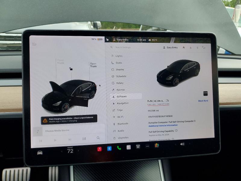 Aukcja sprzedaży 2020 Tesla Model 3, vin: 5YJ3E1EC6LF741900, numer aukcji: 50583476