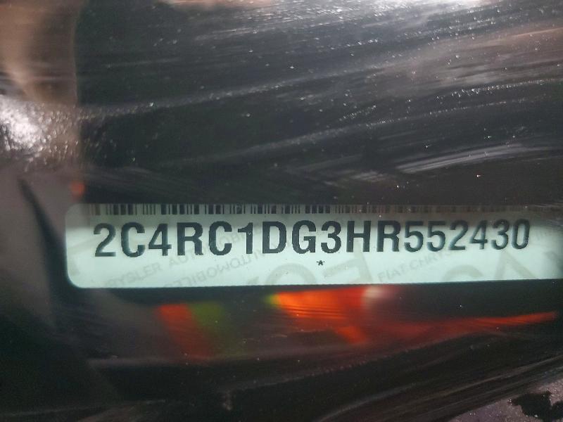 Auction sale of the 2017 Chrysler Pacifica, vin: 2C4RC1DG3HR552430, lot number: 74446455
