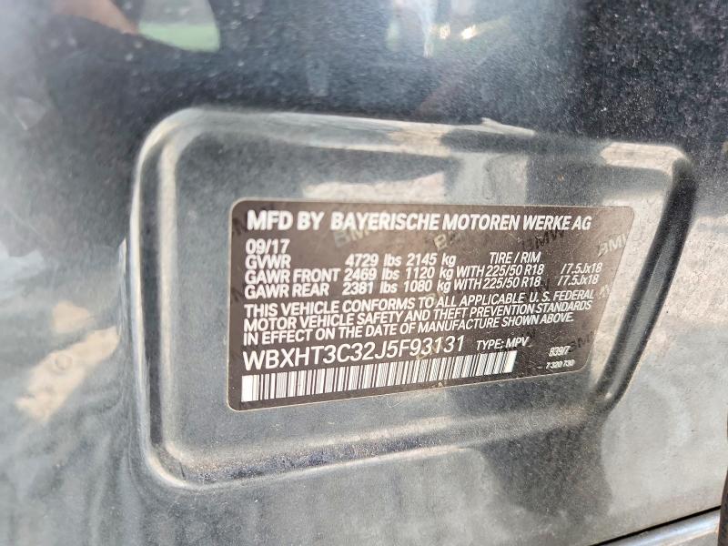 51101716 :رقم المزاد ، WBXHT3C32J5F93131 vin ، 2018 Bmw X1 مزاد بيع