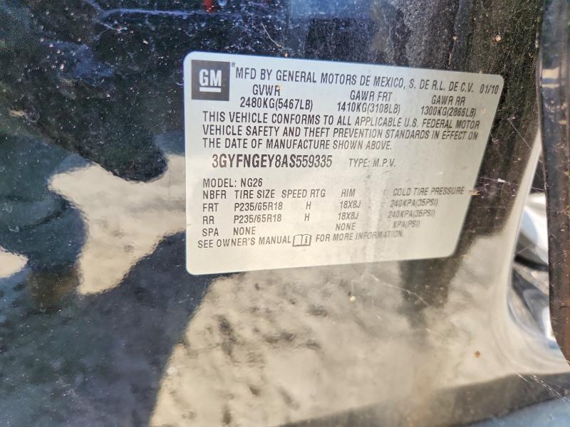 Продаж на аукціоні авто 2010 Cadillac Srx, vin: 3GYFNGEY8AS559335, номер лоту: 50774286