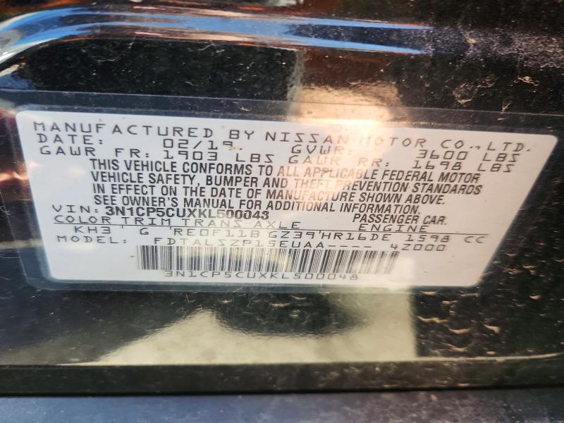 Продажа на аукционе авто 2019 Nissan Kicks, vin: 3N1CP5CUXKL500048, номер лота: 51413756