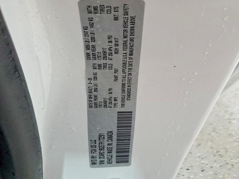 48965826 :رقم المزاد ، 2C4RC1BG5TR172291 vin ، 2026 Chrysler Pacifica مزاد بيع